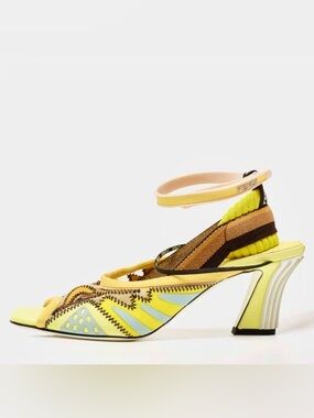 Fendi FFreedom Neoprene Slingback Sandals